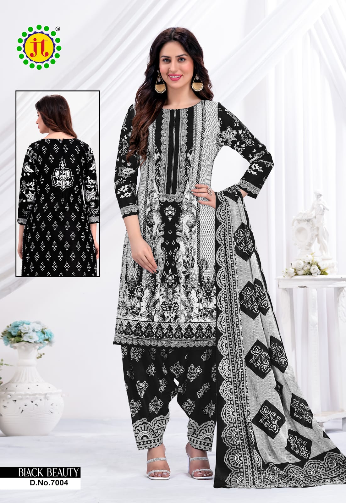 Jt Black Beauty Vol 7 Cotton Dress Material Catalog
